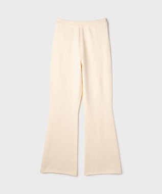 GRACE CONTINENTAL スウェットライクニットパンツ ホワイト