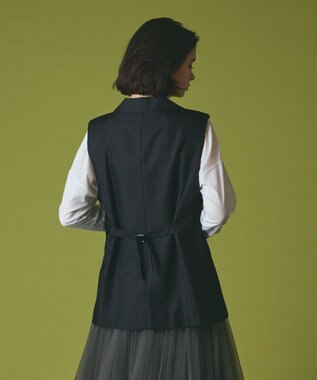 GRACE CONTINENTAL シルクツイルジレ ブラック