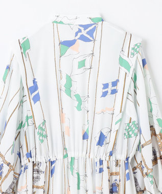 GRACE CONTINENTAL セーラープリントワンピース キナリ