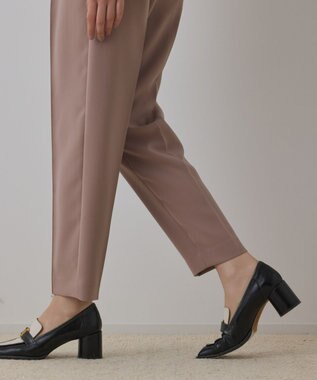 GRACE CONTINENTAL ハイウエストテーパードパンツ ピンク