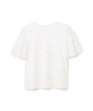 GRACE CONTINENTAL レースロゴTシャツ ホワイト