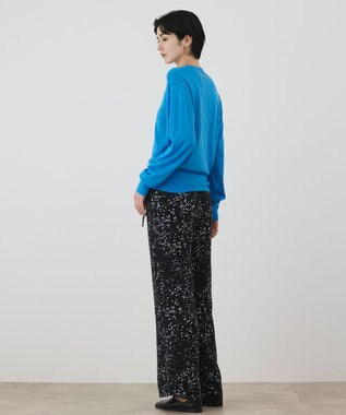 GRACE CONTINENTAL ウールシルクニットカーディガン ブルー