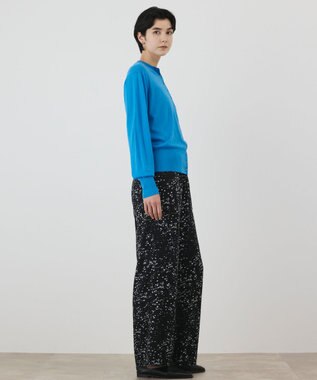 GRACE CONTINENTAL ウールシルクニットカーディガン ブルー