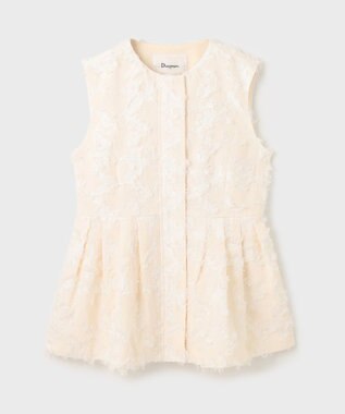 GRACE CONTINENTAL カットジャガードジレ キナリ