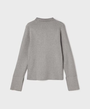 GRACE CONTINENTAL リブシャツニットトップ グレー