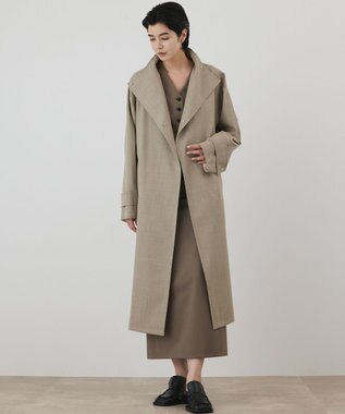 GRACE CONTINENTAL ウールテントラインコート ベージュ
