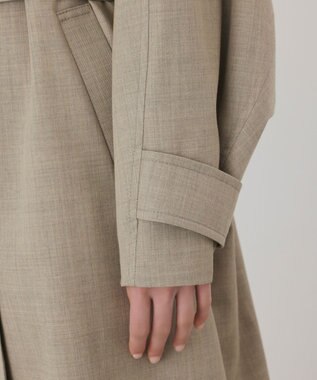 GRACE CONTINENTAL ウールテントラインコート ベージュ