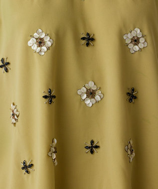 GRACE CONTINENTAL ビジューノースリーブトップ イエロー