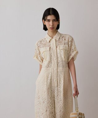 GRACE CONTINENTAL コードレースジャンプスーツ キナリ