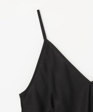 GRACE CONTINENTAL サテンキャミソール ブラック