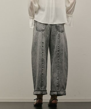 GRACE CONTINENTAL クロップトバレルパンツ ブラック