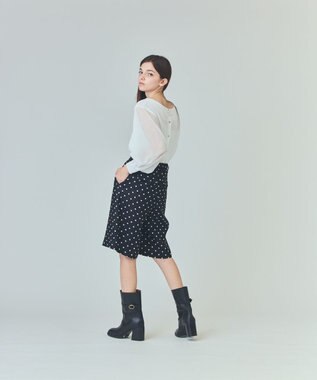 GRACE CONTINENTAL ドットハーフパンツ ブラック