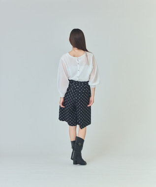 GRACE CONTINENTAL ドットハーフパンツ ブラック