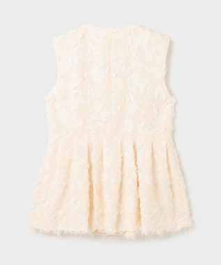 GRACE CONTINENTAL カットジャガードジレ キナリ