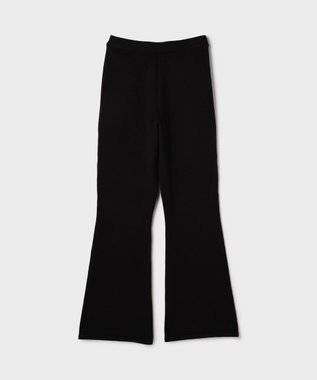 GRACE CONTINENTAL スウェットライクニットパンツ ブラック