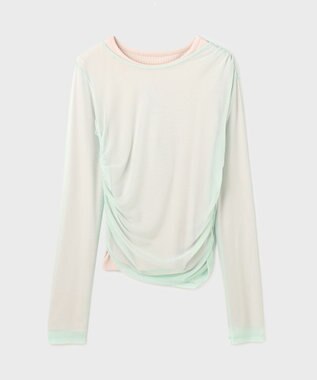 GRACE CONTINENTAL レイヤードカットトップ ライトグリーン