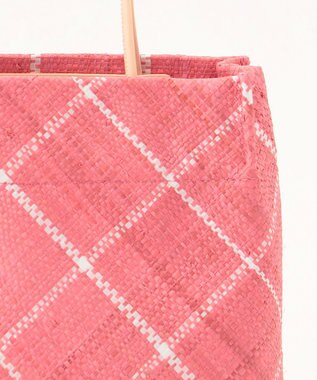 GRACE CONTINENTAL Ele,Sac チェックバッグ ピンク
