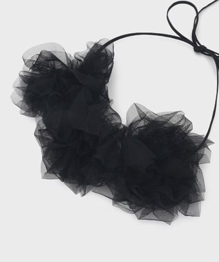 GRACE CONTINENTAL フラワーチュールベルト ブラック