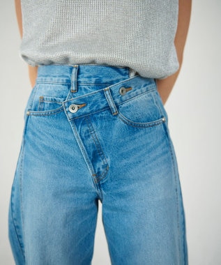 GRACE CONTINENTAL ラップデニムパンツ インディゴ