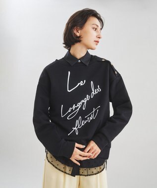 新品タグ付☆ グレースコンチネンタル　ロゴ裏毛トップ ロゴ裏毛トップ / GRACE CONTINENTAL | GRACE CONTINENTAL