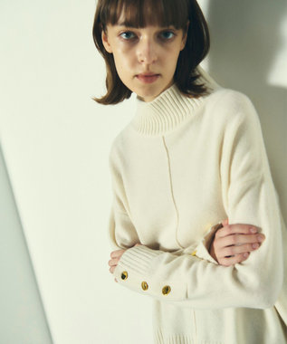 GRACE CONTINENTAL メリノウールニットトップ ホワイト