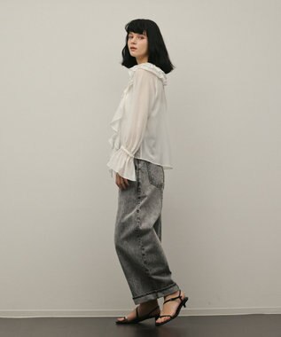 GRACE CONTINENTAL クロップトバレルパンツ ブラック