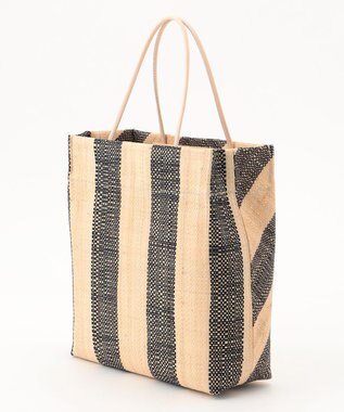 GRACE CONTINENTAL Ele，Sac ストライプバッグ ブラック