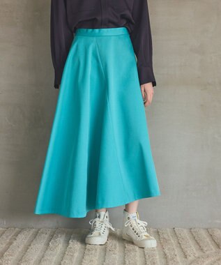 GRACE CONTINENTAL イレギュラーフレアスカート グリーン