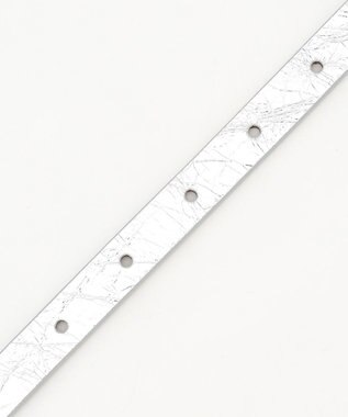 GRACE CONTINENTAL LEFIJE メタリックベルト シルバー