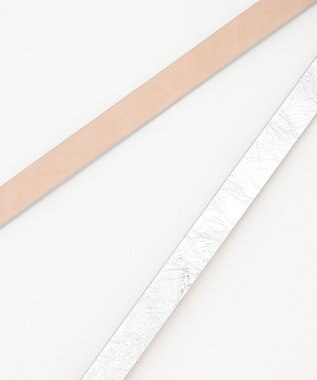 GRACE CONTINENTAL LEFIJE メタリックベルト シルバー