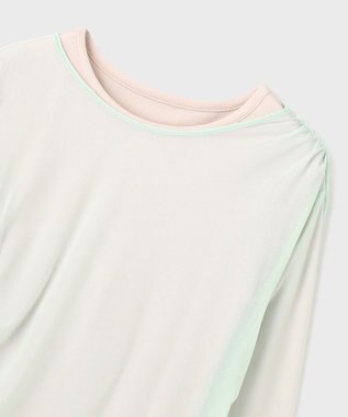 GRACE CONTINENTAL レイヤードカットトップ ライトグリーン