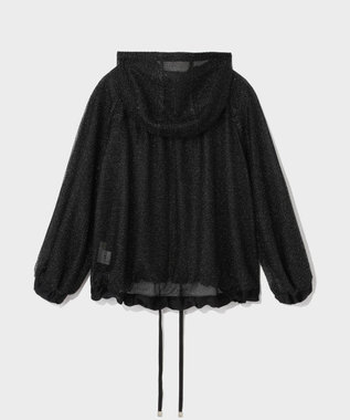 GRACE CONTINENTAL マクラメメッシュフーディー ブラック