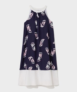 GRACE CONTINENTAL マリンホルタードレス ネイビー