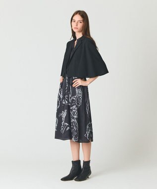 GRACE CONTINENTAL ドローイングキャットワンピース ブラック