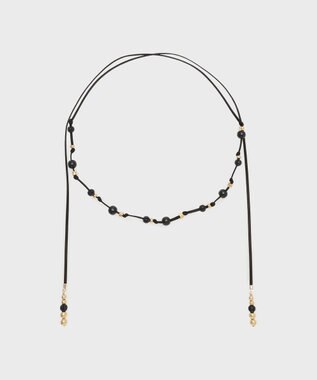 GRACE CONTINENTAL ビーズレザーチョーカー ブラック