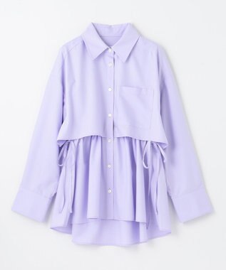 GRACE CONTINENTAL レイヤードドロストシャツ ラベンダー