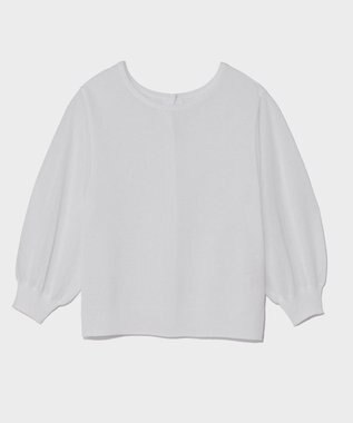 GRACE CONTINENTAL ラメシアーニットトップ ホワイト