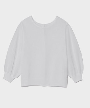 GRACE CONTINENTAL ラメシアーニットトップ ホワイト