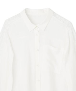 GRACE CONTINENTAL シアーポンチョシャツ ホワイト