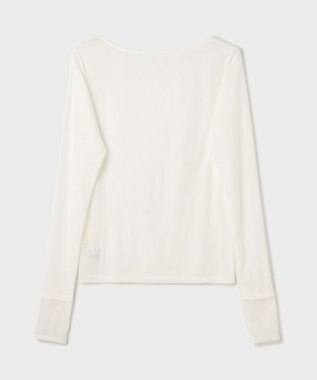 GRACE CONTINENTAL シアーレイヤードカットトップ ホワイト