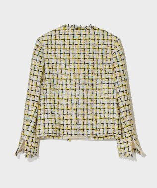 GRACE CONTINENTAL チュールヤーンツイードジャケット イエロー