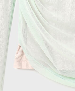 GRACE CONTINENTAL レイヤードカットトップ ライトグリーン