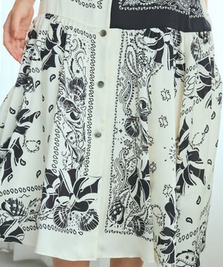 GRACE CONTINENTAL バンダナプリントシャツドレス キナリ