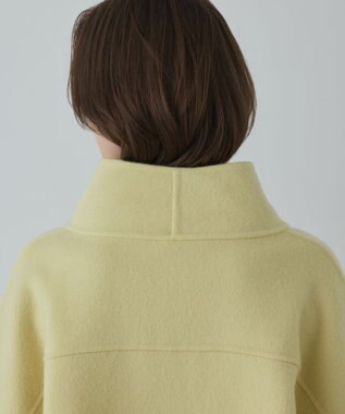 GRACE CONTINENTAL ストール付リバージップブルゾン イエロー