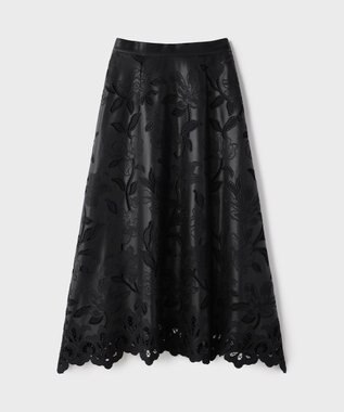 GRACE CONTINENTAL 【イベント店舗・ONLINE STORE先行アイテム】カットワークスカート ブラック