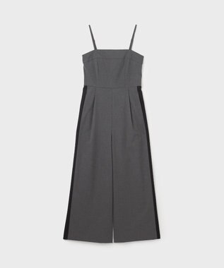 GRACE CONTINENTAL サイドラインサロペ グレー