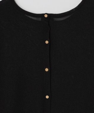 GRACE CONTINENTAL ラメシアーニットトップ ブラック