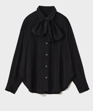 GRACE CONTINENTAL ボウタイシアーシャツ ブラック