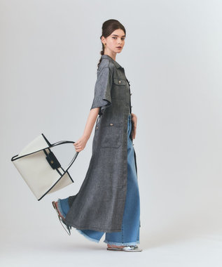 GRACE CONTINENTAL フラップトートバッグ ホワイト