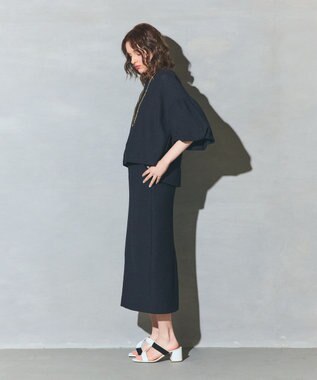 GRACE CONTINENTAL バルーンスリーブカットトップ ブラック